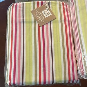 PB Teen Naturals Eco Chic Stripe Sheet Set